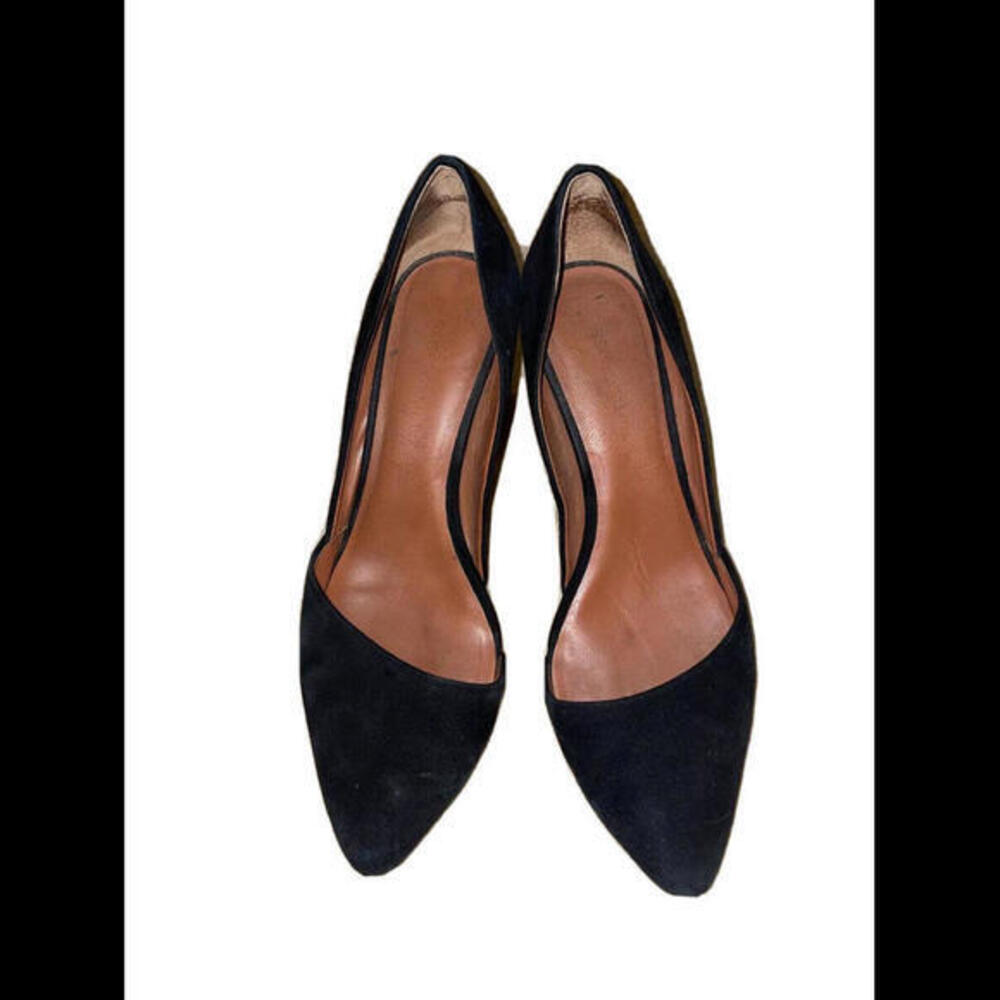 Rebecca Minkoff Womens Suede Heels Black Size 6.5M‎